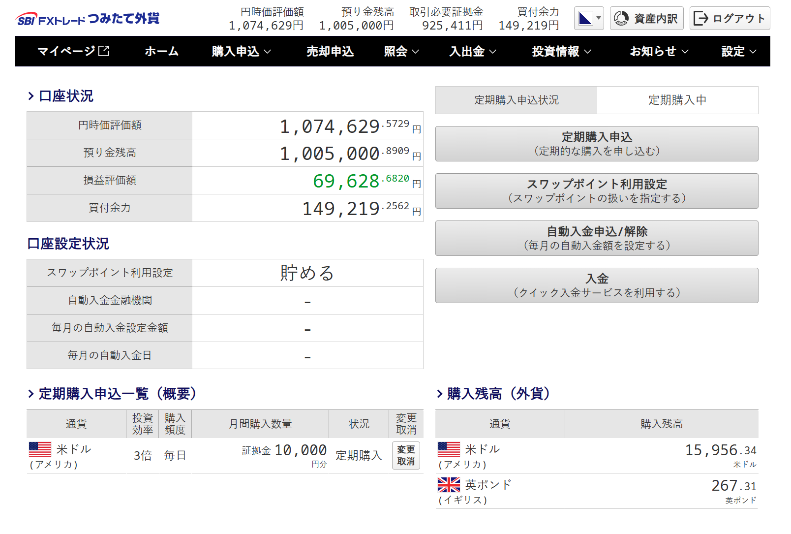 WEBブラウザ版 取引ツール | SBI FXトレード