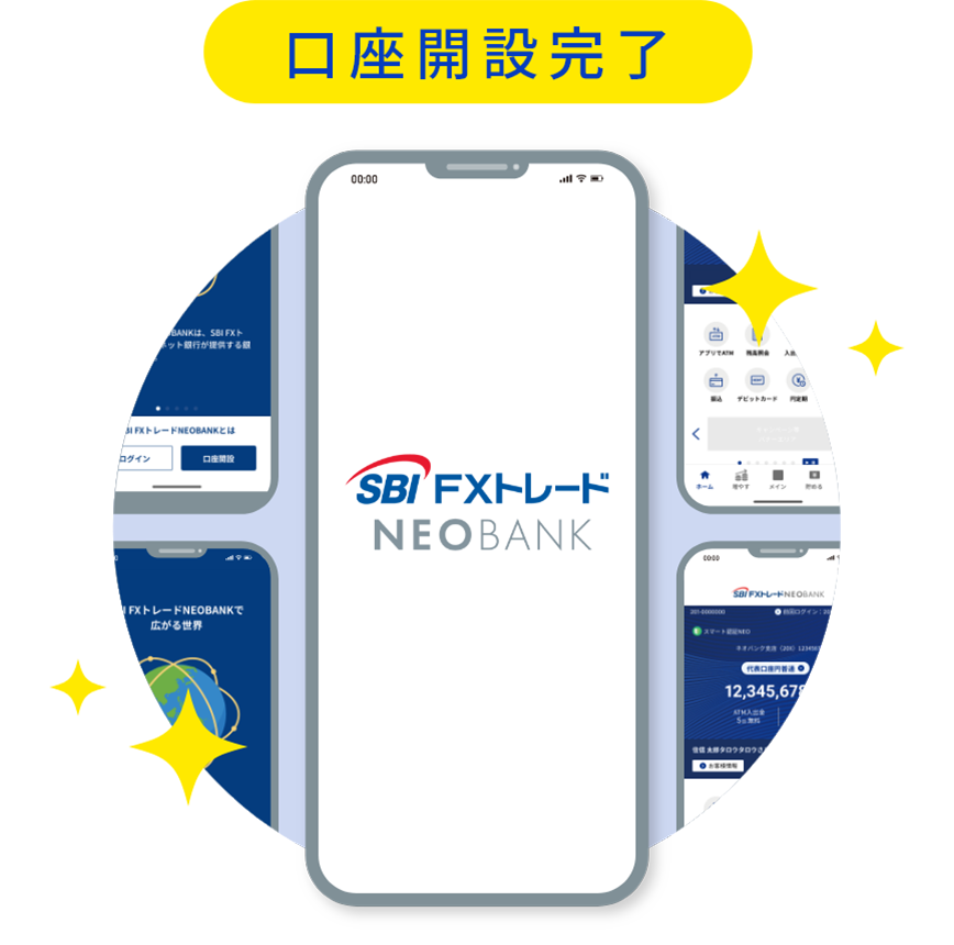 SBI FXトレードNEOBANKの口座開設完了