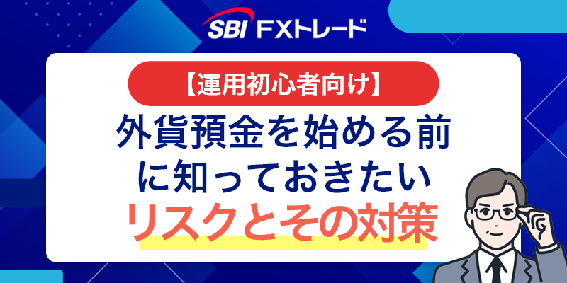 外貨預金を始める前に知っておきたいリスクとその対策