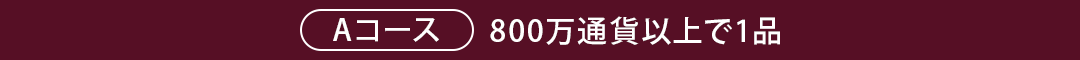 Aコース800万通貨以上で1品