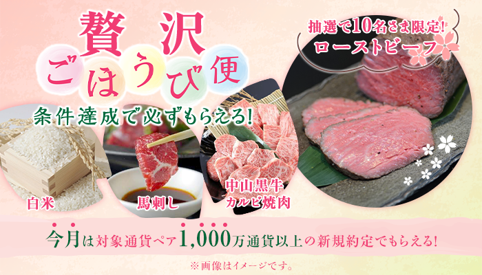 2026年3月 条件達成で必ずもらえる!贅沢ごほうび便