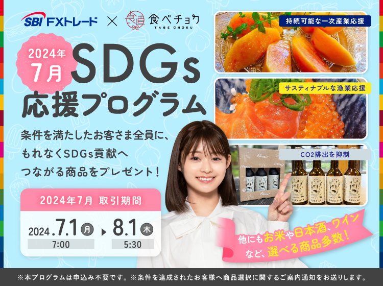 SBI FXトレード×食べチョク「2024年7月 SDGs応援プログラム