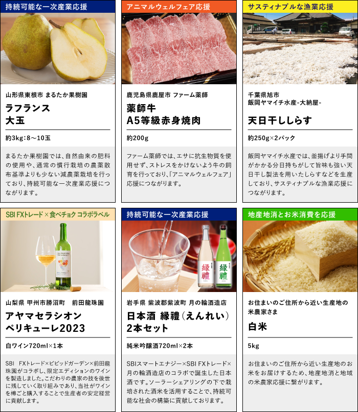 選べる商品