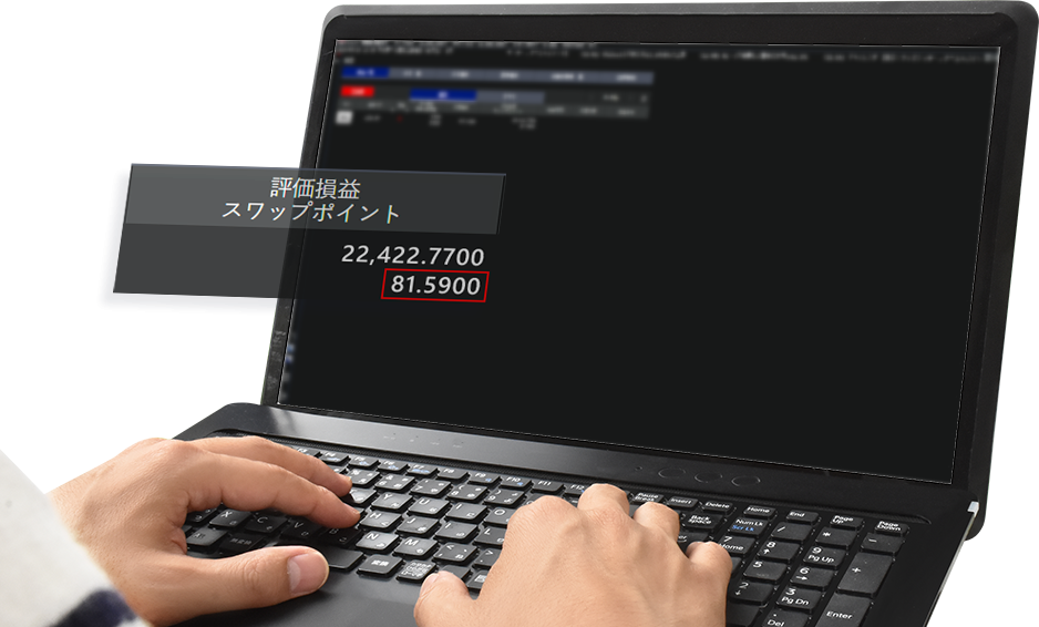 業界最良水準のスワップポイント