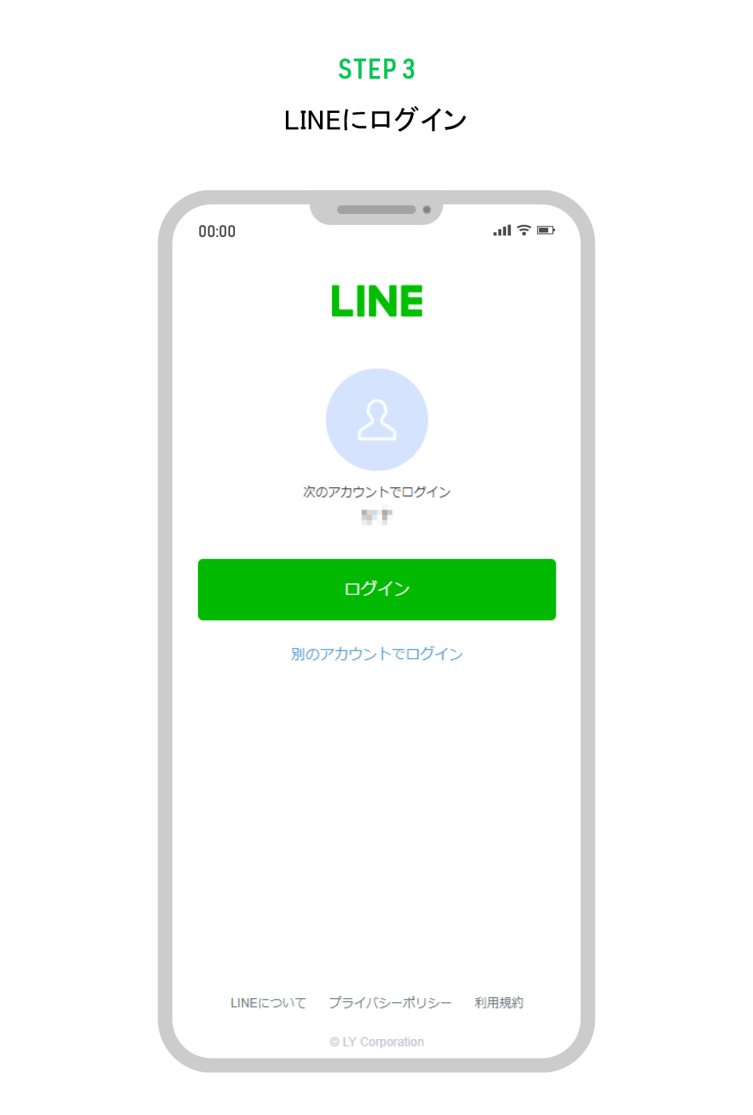 STEP3　LINEにログイン