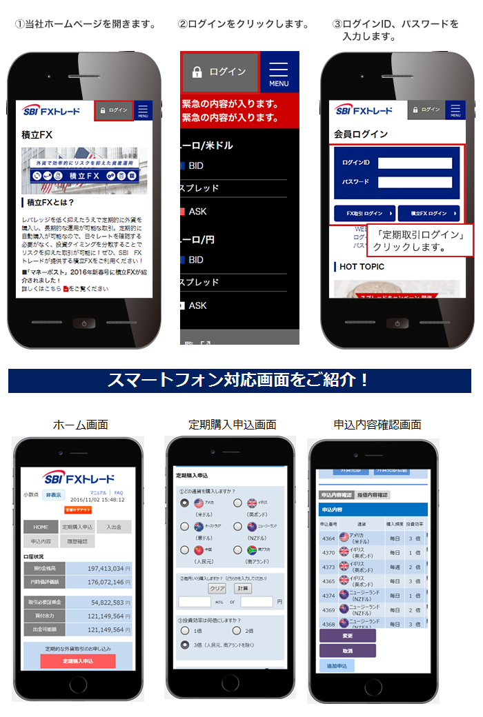 スマホ取引説明